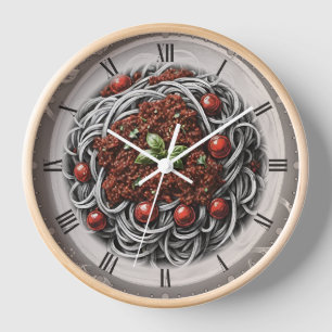 Spaghetti Bolognese  schets van CaWall Clock