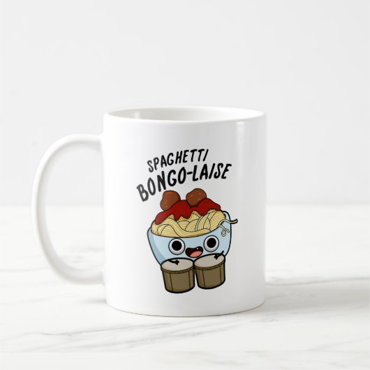 Spaghetti Bongolaise Funny Food Pun Koffiemok (Links)