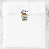 Spaghetti Bongolaise Funny Food Pun Ronde Sticker (Tas)