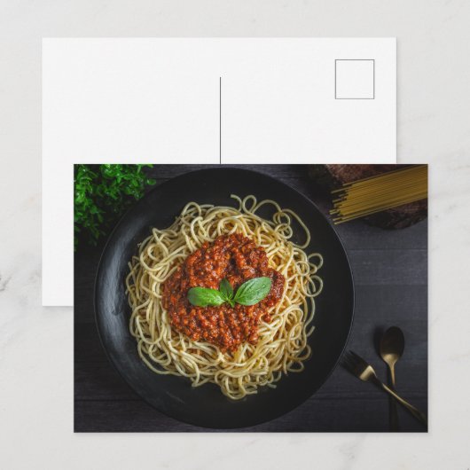 Spaghetti Briefkaart (Voorkant / Achterkant)
