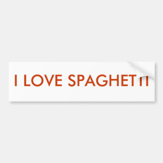 SPAGHETTI BUMPERSTICKER