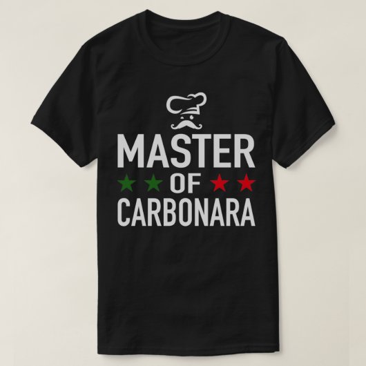 Spaghetti Carbonara Executive Chef Master Of Carbo T-shirt (Design voorkant)