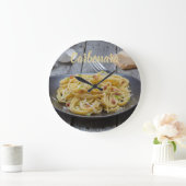 Spaghetti Carbonara Pasta met Bacon en Parmesan Grote Klok (Huis)