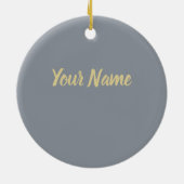 Spaghetti Carbonara Pasta met Bacon en Parmesan Keramisch Ornament (Achterkant)