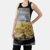 Spaghetti Carbonara Pasta met Bacon en Parmesan Schort (Insitu)