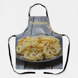 Spaghetti Carbonara Pasta met Bacon en Parmesan Schort