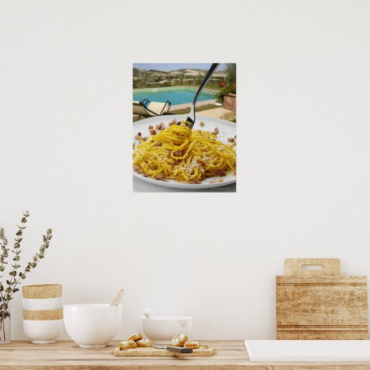 Spaghetti Carbonara Poster (Keuken)