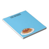 Spaghetti cartoon illustratie notitieblok (Schuin)