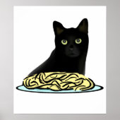 Spaghetti Cat Poster (Voorkant)