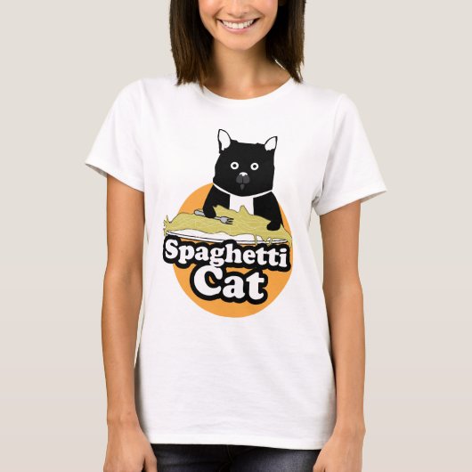 Spaghetti Cat T-shirt (Voorkant)