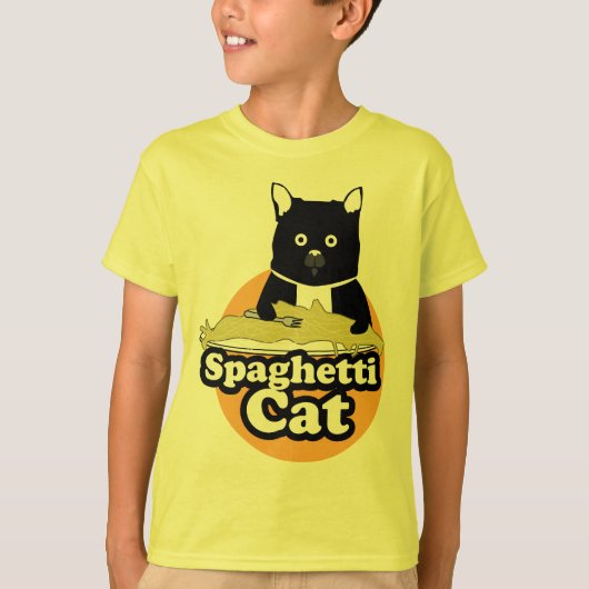 Spaghetti Cat T-shirt (Voorkant)