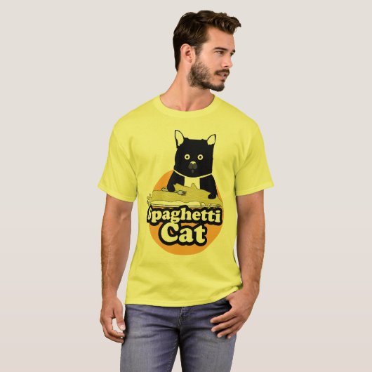 Spaghetti Cat T-shirt (Voorkant volledig)