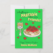 Spaghetti Classroom Valentijn Friendship Card Bedankkaart (Voorkant)