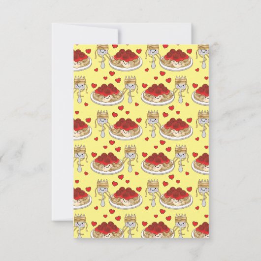 Spaghetti Classroom Valentijn Friendship Card Bedankkaart (Achterkant)