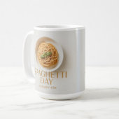 Spaghetti Dag 4 Januari Klassieke Mok (Voorkant links)