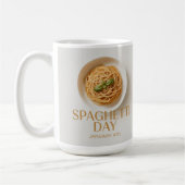Spaghetti Dag 4 Januari Klassieke Mok (Links)