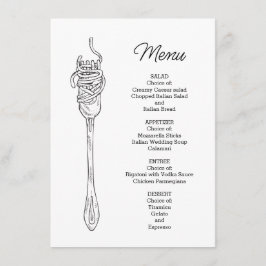 Spaghetti Diner  Menu