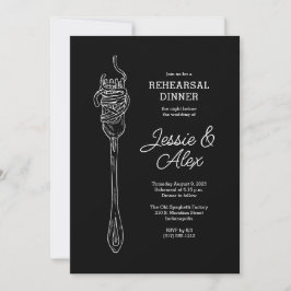 Spaghetti diner uitnodiging