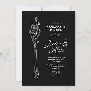 Spaghetti diner uitnodiging