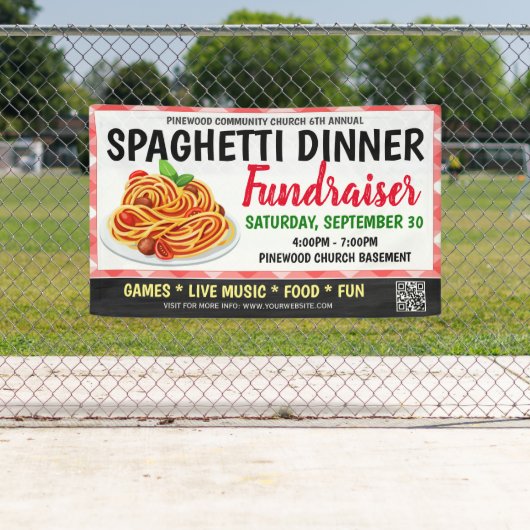 Spaghetti Dinner Fundraiser Banner (Insitu)