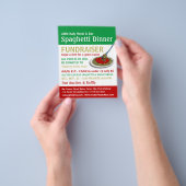 Spaghetti Dinner Fundraiser Event Flyer (Hand)