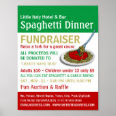 Spaghetti Dinner Fundraiser Event Poster (Voorkant)