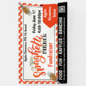 Spaghetti Dinner Fundraiser PTO PTA Kerk Banner (Verticaal)