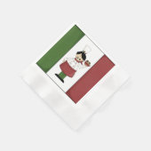 Spaghetti Dinner Italy chef paper bord Servet (Hoek)