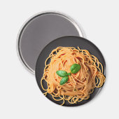 Spaghetti en Basil Food Bord Magneet (Voorkant / Achterkant)