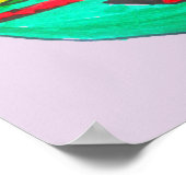 Spaghetti en gehaktballen grappige cartoon kunst poster (Hoek)