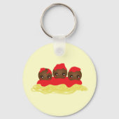 Spaghetti en gehaktballen sleutelhanger (Voorkant)