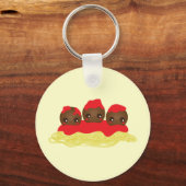 Spaghetti en gehaktballen sleutelhanger (Voorkant)