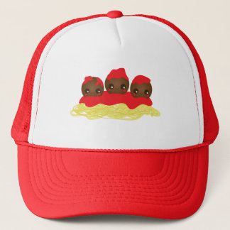 Spaghetti en gehaktballen trucker pet