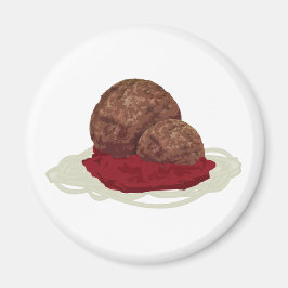 spaghetti en gehakte ballen magneet