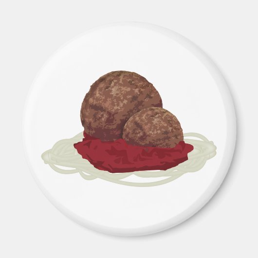 spaghetti en gehakte ballen magneet (Voorkant)