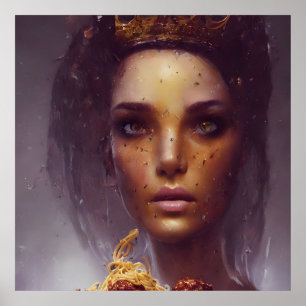 Spaghetti en Meatballen Goddess Poster