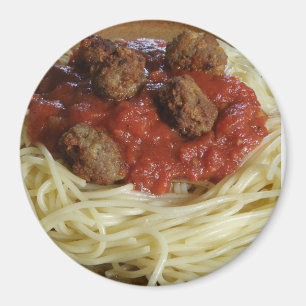 Spaghetti en Meatballen Voedingskoelkast Magnet