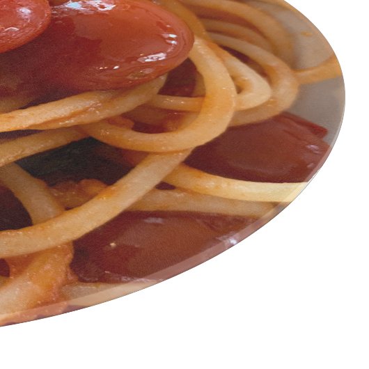 Spaghetti en Tomatenglas Snijplank (Hoek)