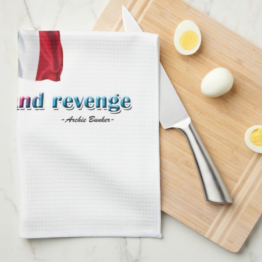 Spaghetti en wraak theedoek (Quarter Fold)