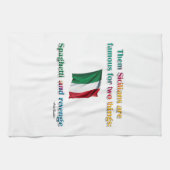 Spaghetti en wraak theedoek (Horizontaal)