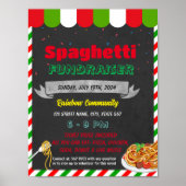 Spaghetti fondsenwerving evenement sjabloon poster (Voorkant)