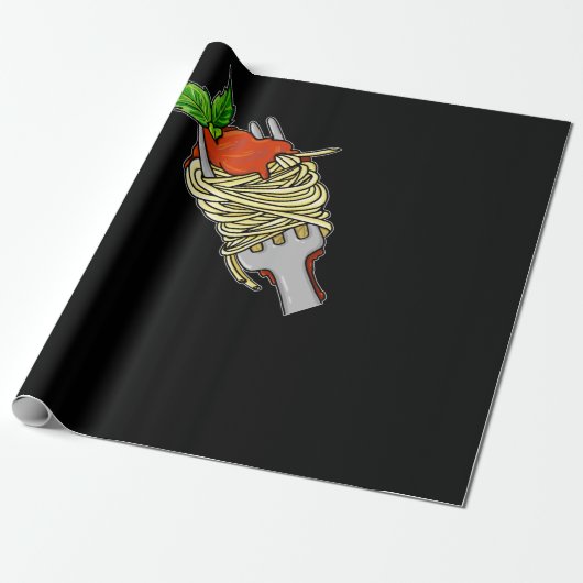 Spaghetti Food Lovers Cadeaupapier (Uitgerold)