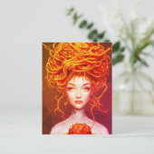 Spaghetti Goddess Briefkaart (Staand voorkant)