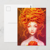 Spaghetti Goddess Briefkaart (Voorkant / Achterkant)