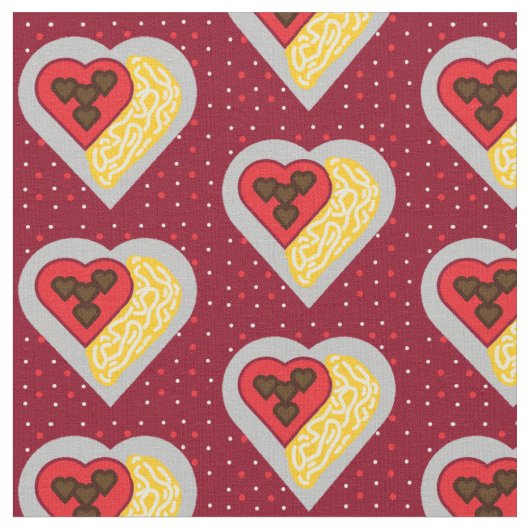 Spaghetti Heart Stof (Close Up)
