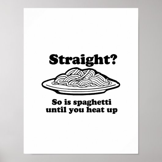 Spaghetti is Gay Poster (Voorkant)