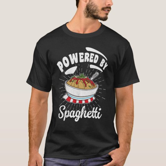 Spaghetti Italiaans Italië Voedsel Noedels Vacat T-shirt (Voorkant)
