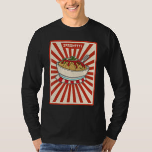 Spaghetti Italiaans Italië Voedsel Noedels Vacat T-shirt