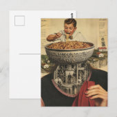 Spaghetti Jongenscollage Briefkaart (Voorkant / Achterkant)
