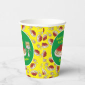 Spaghetti Kids Verjaardagsfeest Gehaktballen Papieren Bekers (Rechts)